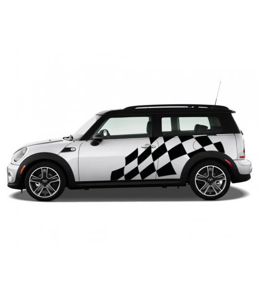 Mini Cooper Finishvlag set - Cooper