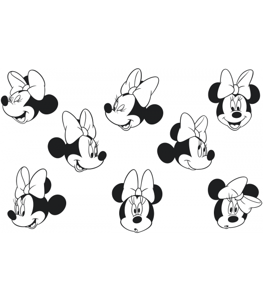 Minimouse stickervel2 - Personages