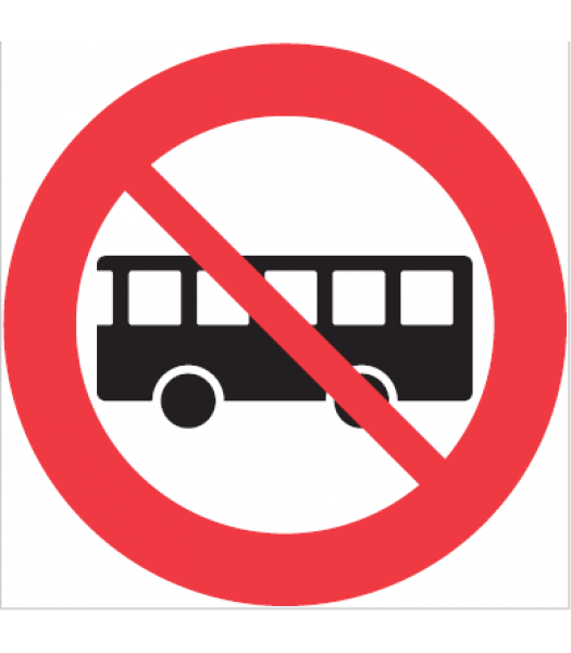 Verboden voor bussen - Pictogrammen
