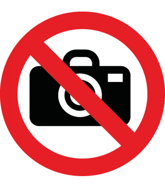 Verboden voor camera's - Pictogrammen