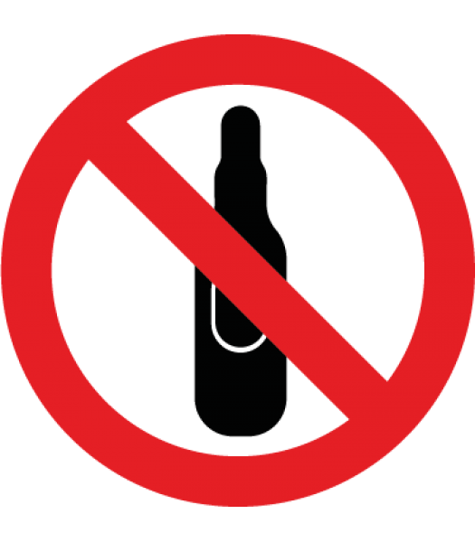 Verboden voor drank - Pictogrammen